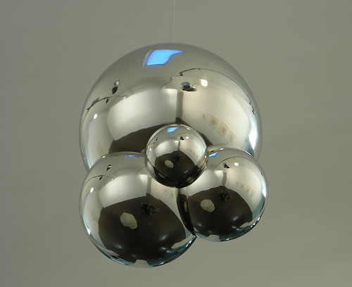 stainless hanging sculpture